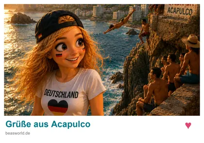 Postkarte: Grüße aus Acapulco