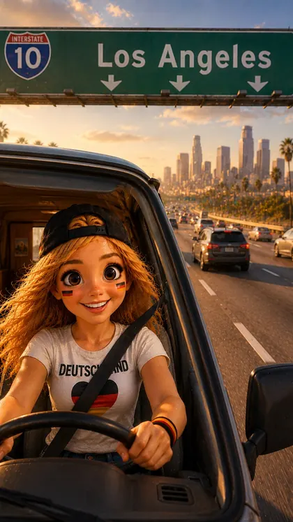 Handy-Hintergrund: Freeway nach L.A.