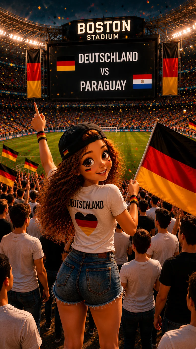Bea trommelt in der Fanzone