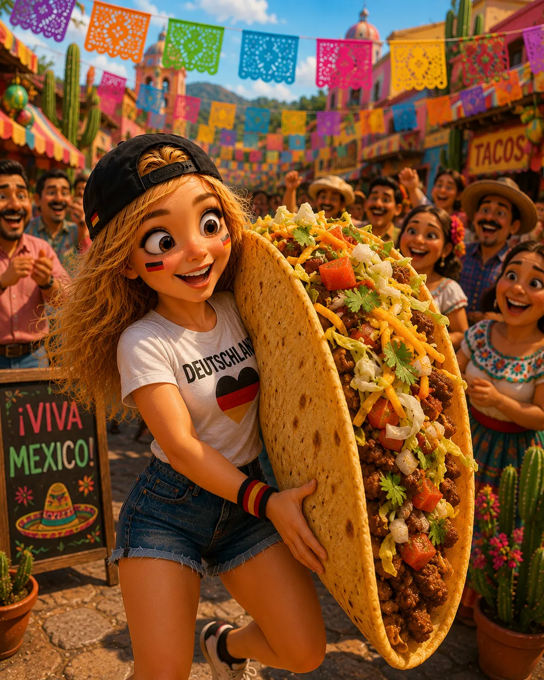 Bea beim Fest in Mexiko