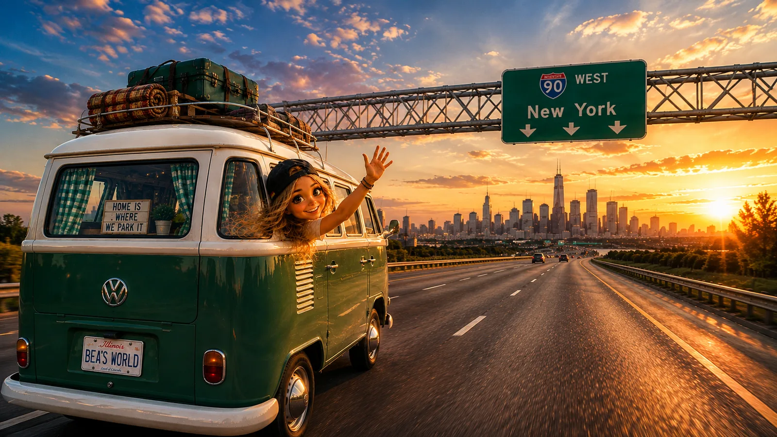 Bea kommt mit dem Camper in New York an