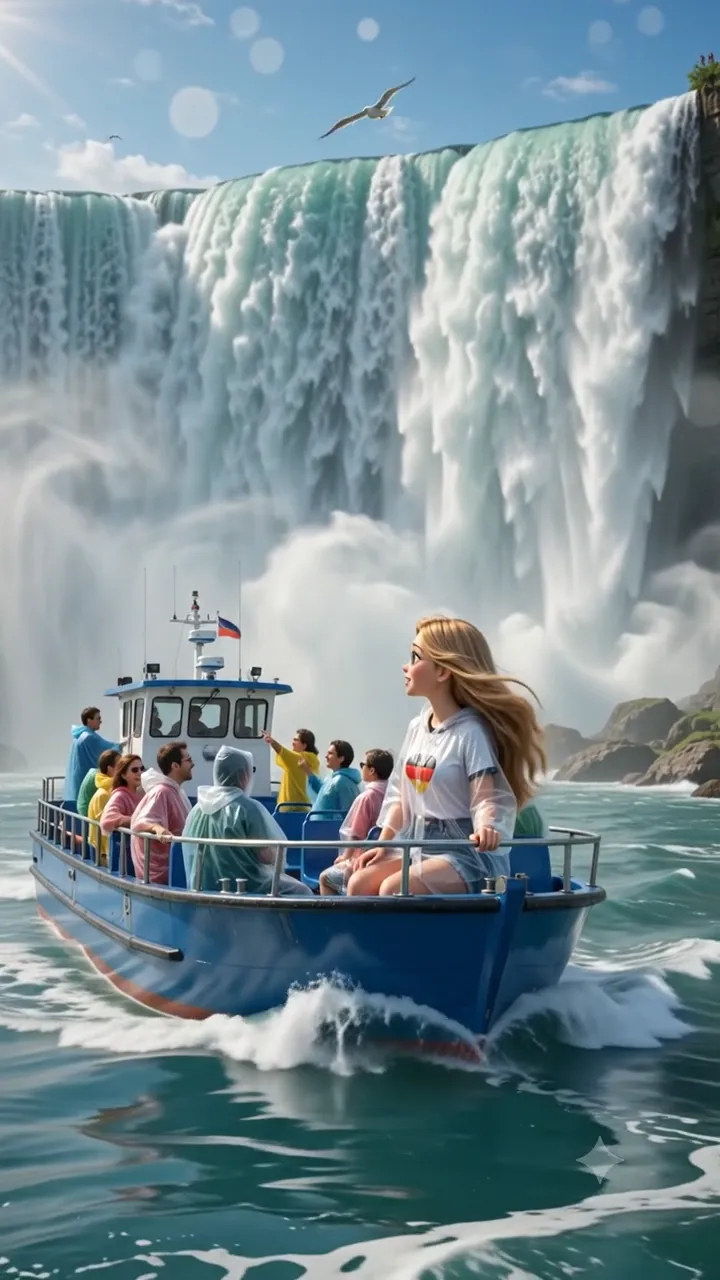 Eis an den Niagarafällen
